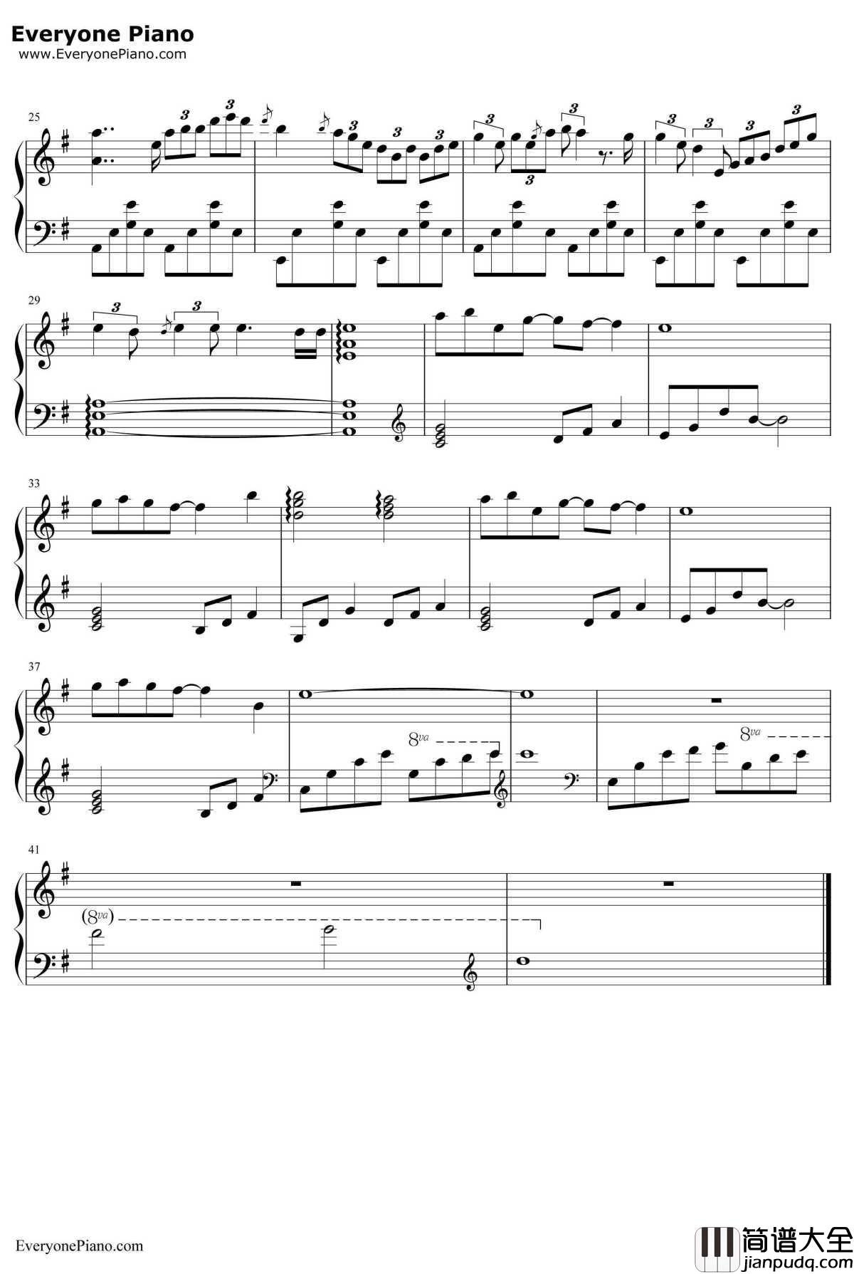 哀と悲钢琴谱_高梨康治_火影忍者配乐