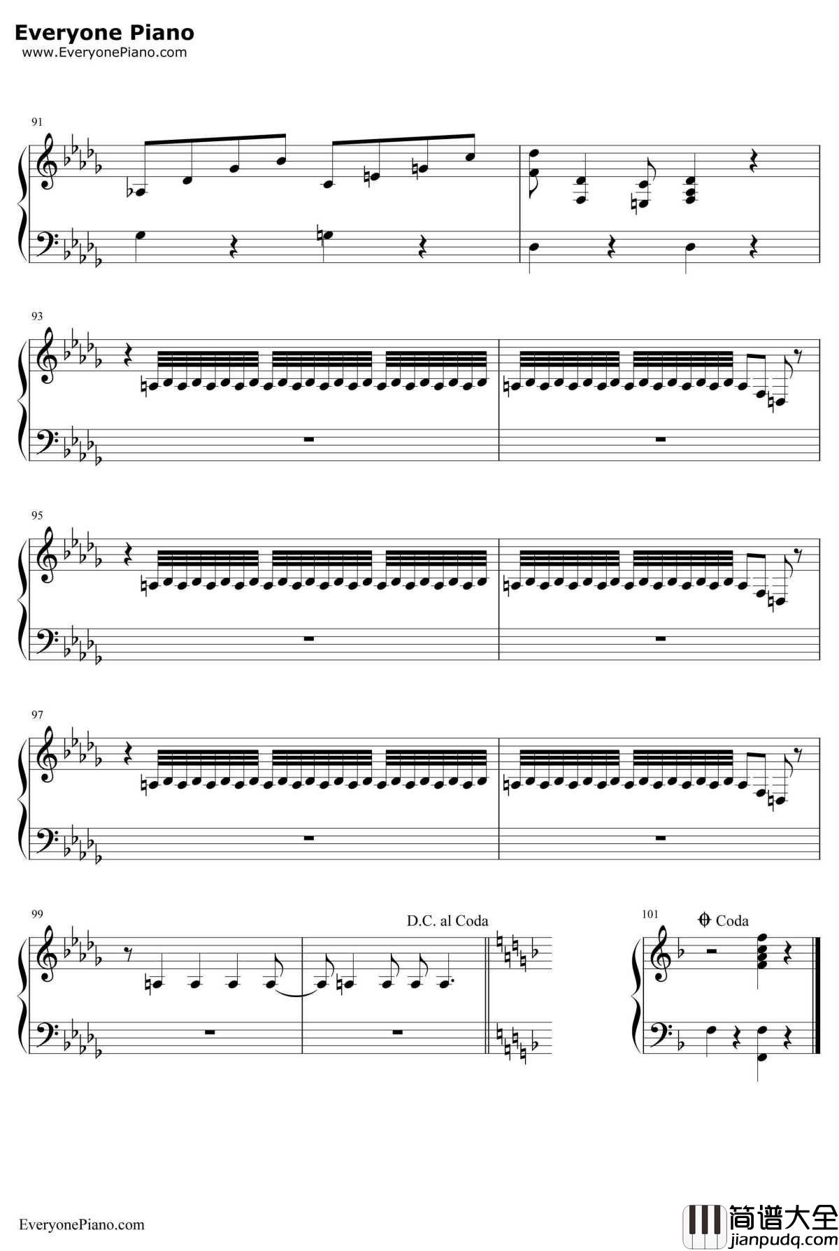 Cantina_Band钢琴谱_JohnWilliams　_星球大战OST