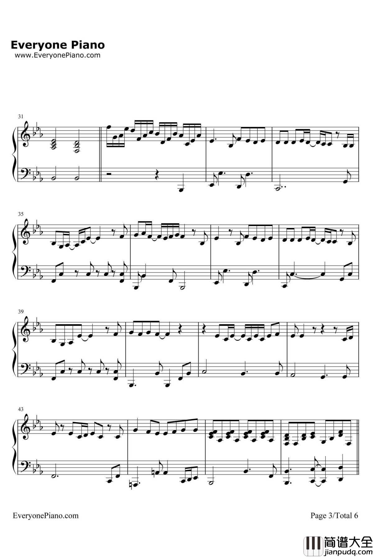 Best_Friend钢琴谱_Kiroro