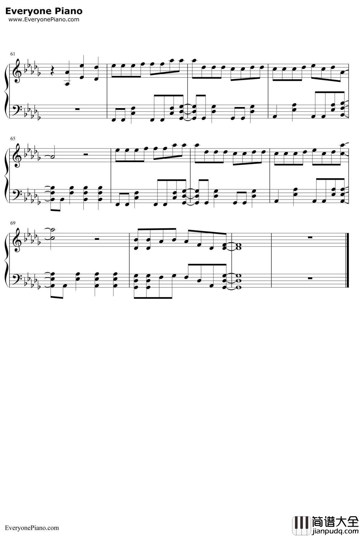 カナデアイ钢琴谱_イトヲカシ（伊东歌词太郎）_双星之阴阳师OP4