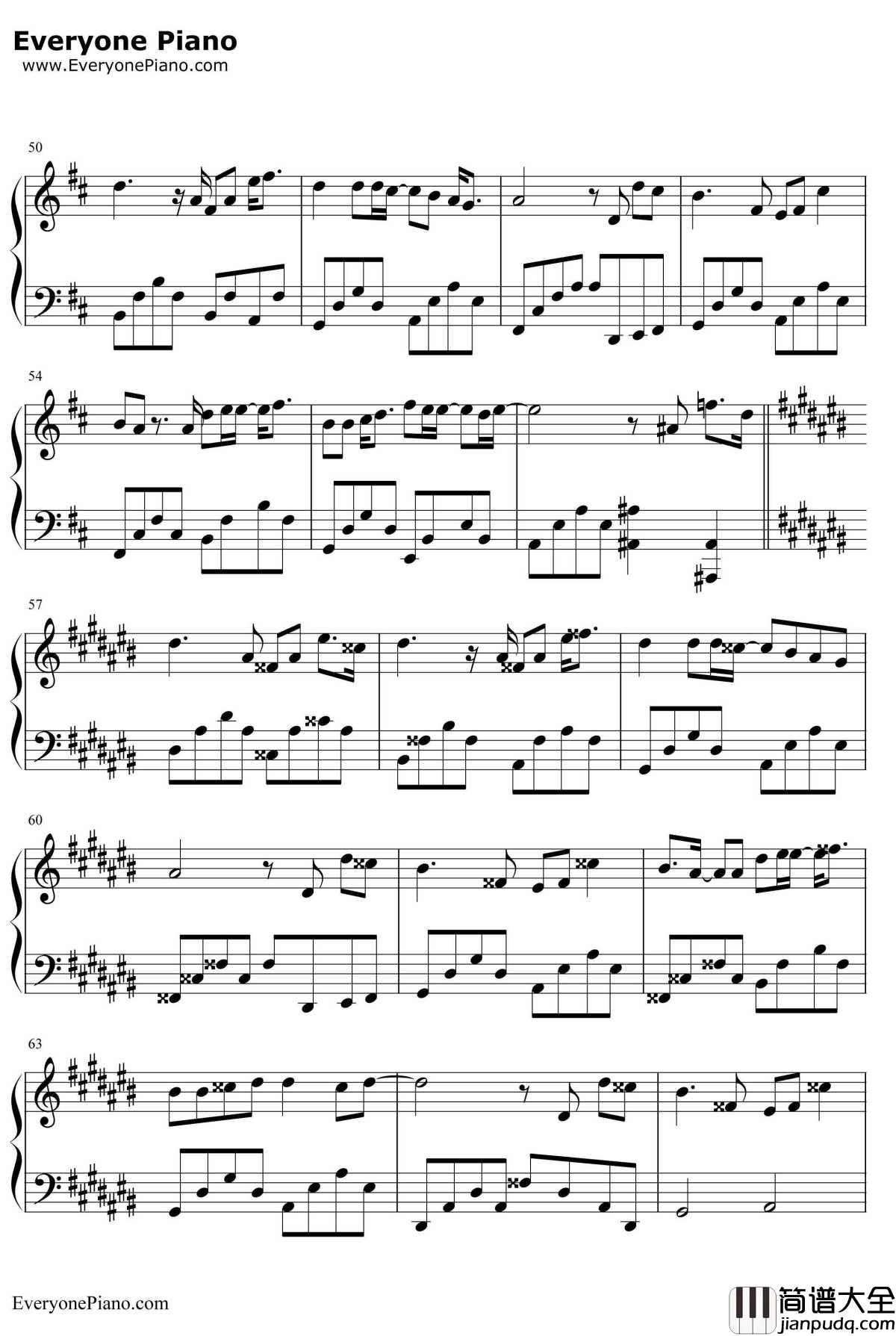 我爱的人钢琴谱_陈小春