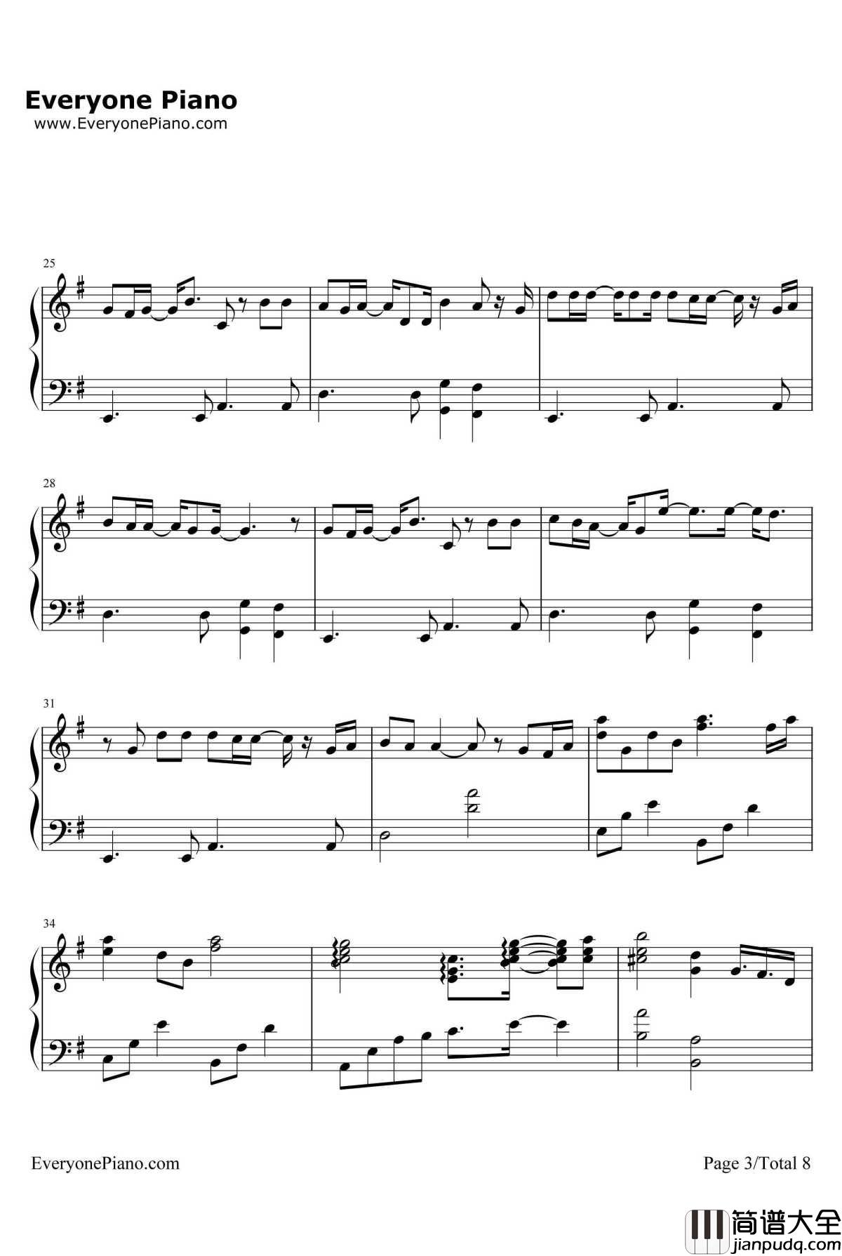 アムリタ钢琴谱_牧野由依_Amrita_翼年代记剧场版鸟笼国的公主ED