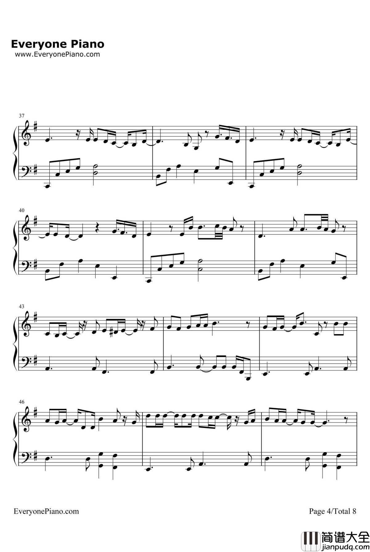 アムリタ钢琴谱_牧野由依_Amrita_翼年代记剧场版鸟笼国的公主ED