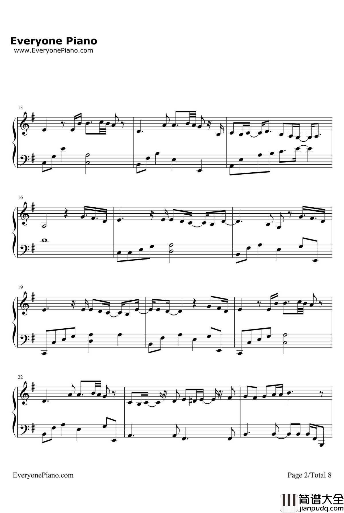 アムリタ钢琴谱_牧野由依_Amrita_翼年代记剧场版鸟笼国的公主ED