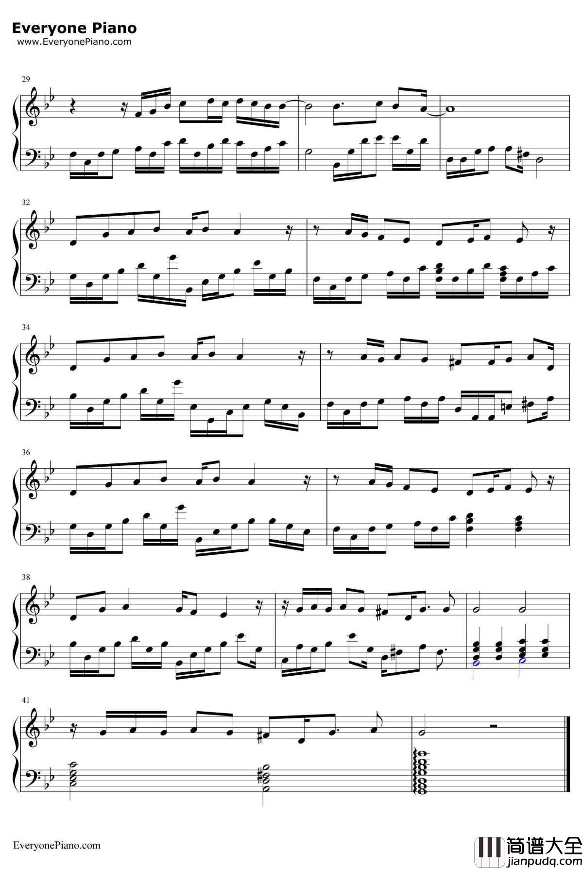 Burning燃烧钢琴谱_玛丽亚·亚瑞唐多MariaArredondo_玛丽亚·亚瑞唐多