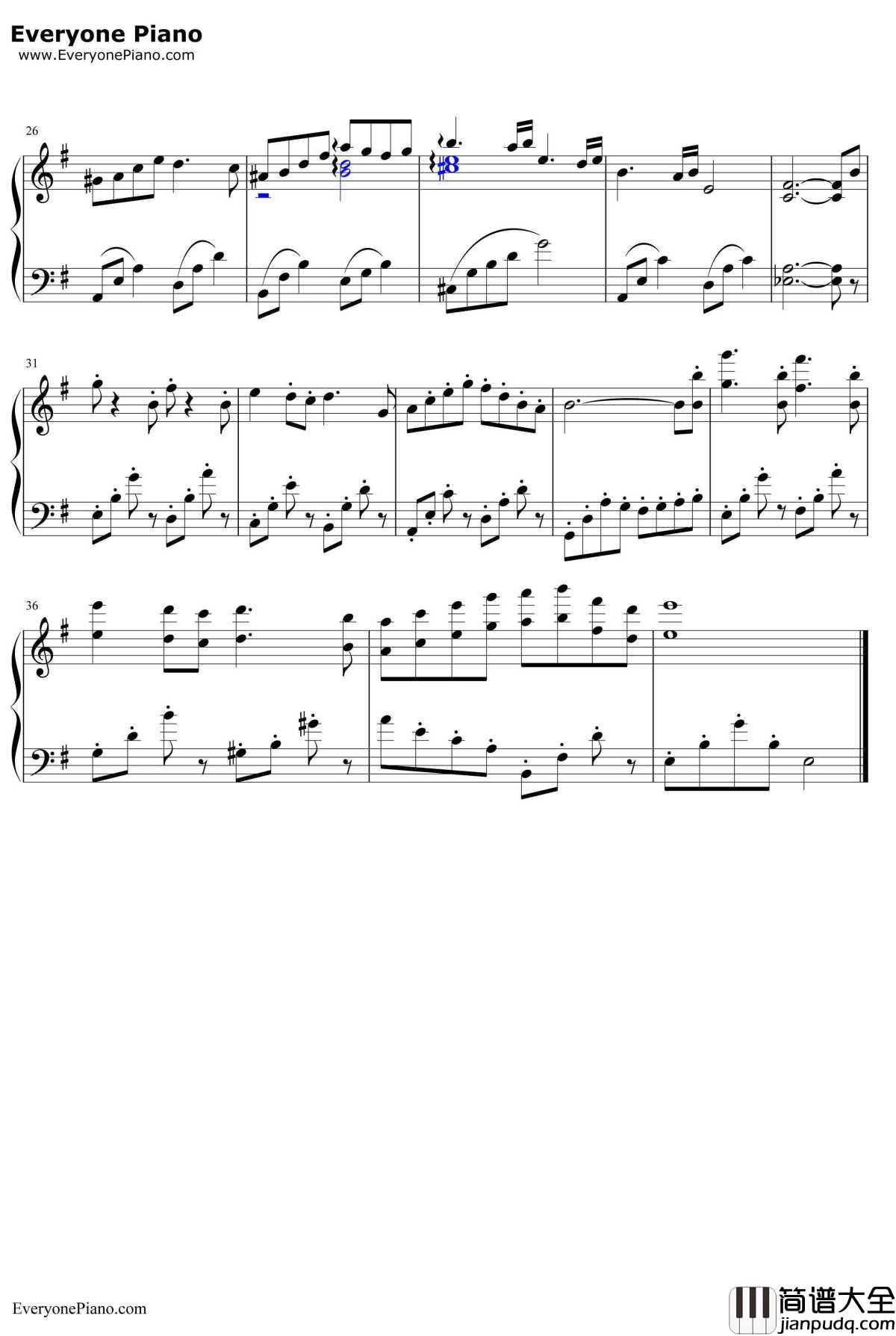 海の見える街钢琴谱_久石让宫崎骏_魔女宅急便OST