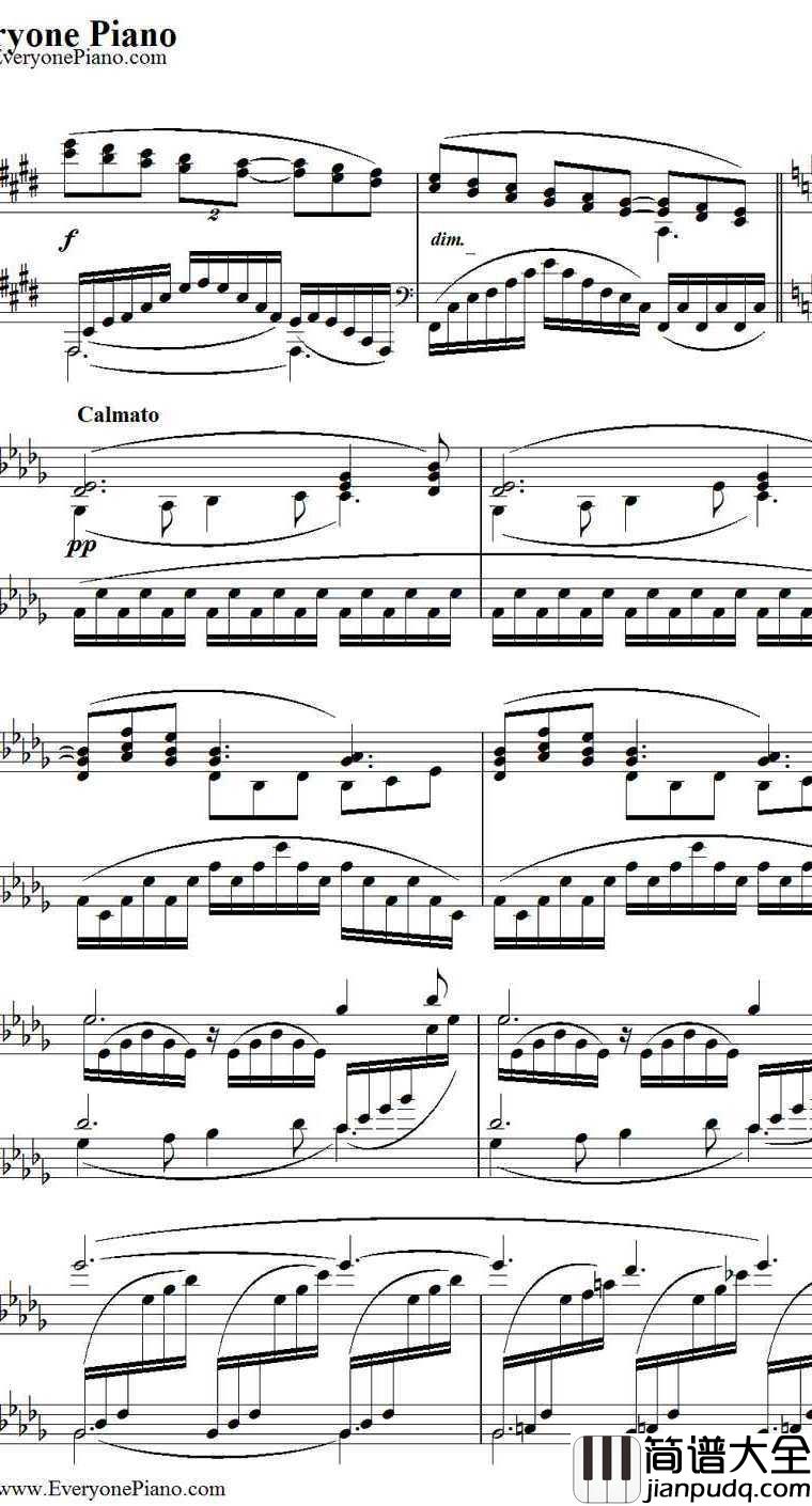 Clair_de_lune钢琴谱_德彪西（Debussy）