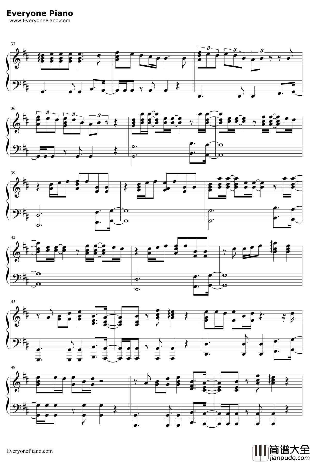 Sexual钢琴谱_Neikedft.Dyo