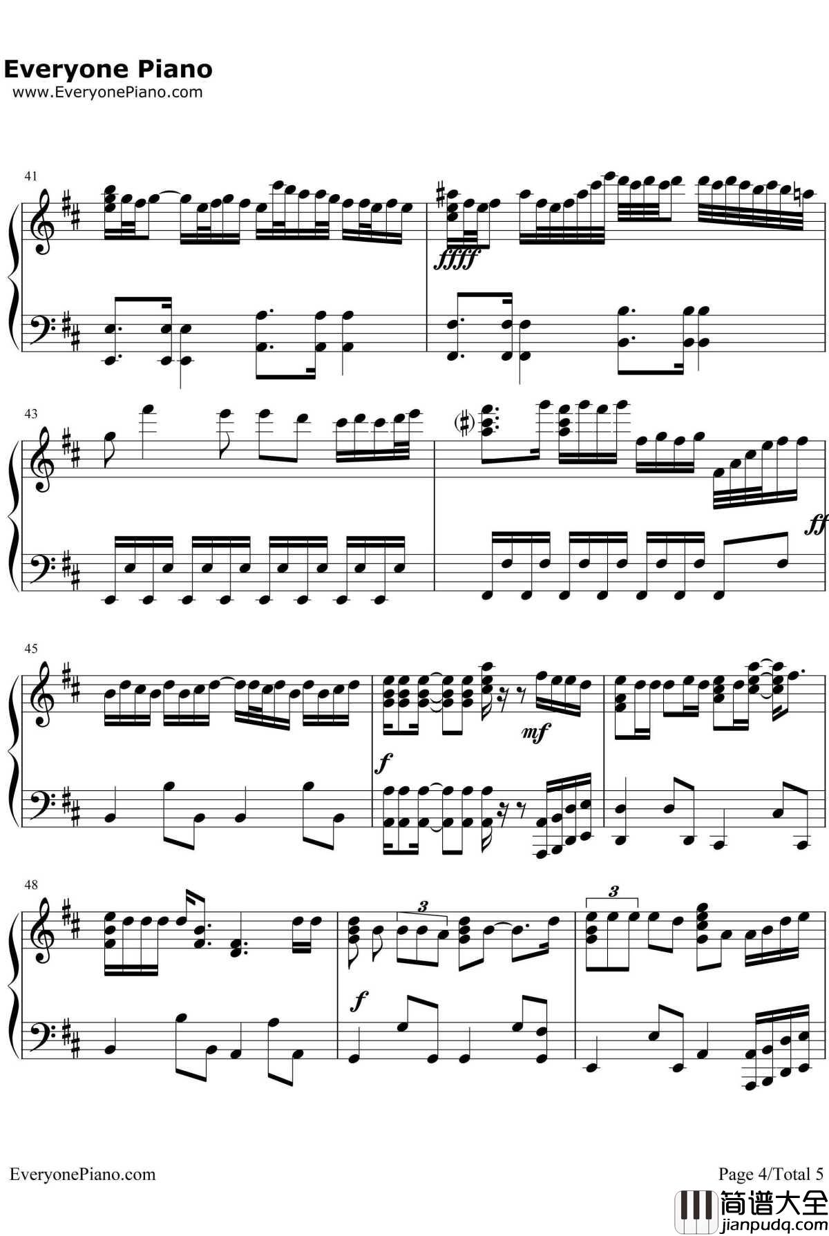 忘记你我做不到钢琴谱_张学友