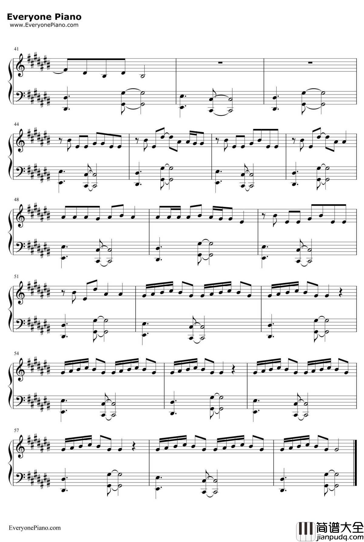 The_Cure钢琴谱_LadyGaga