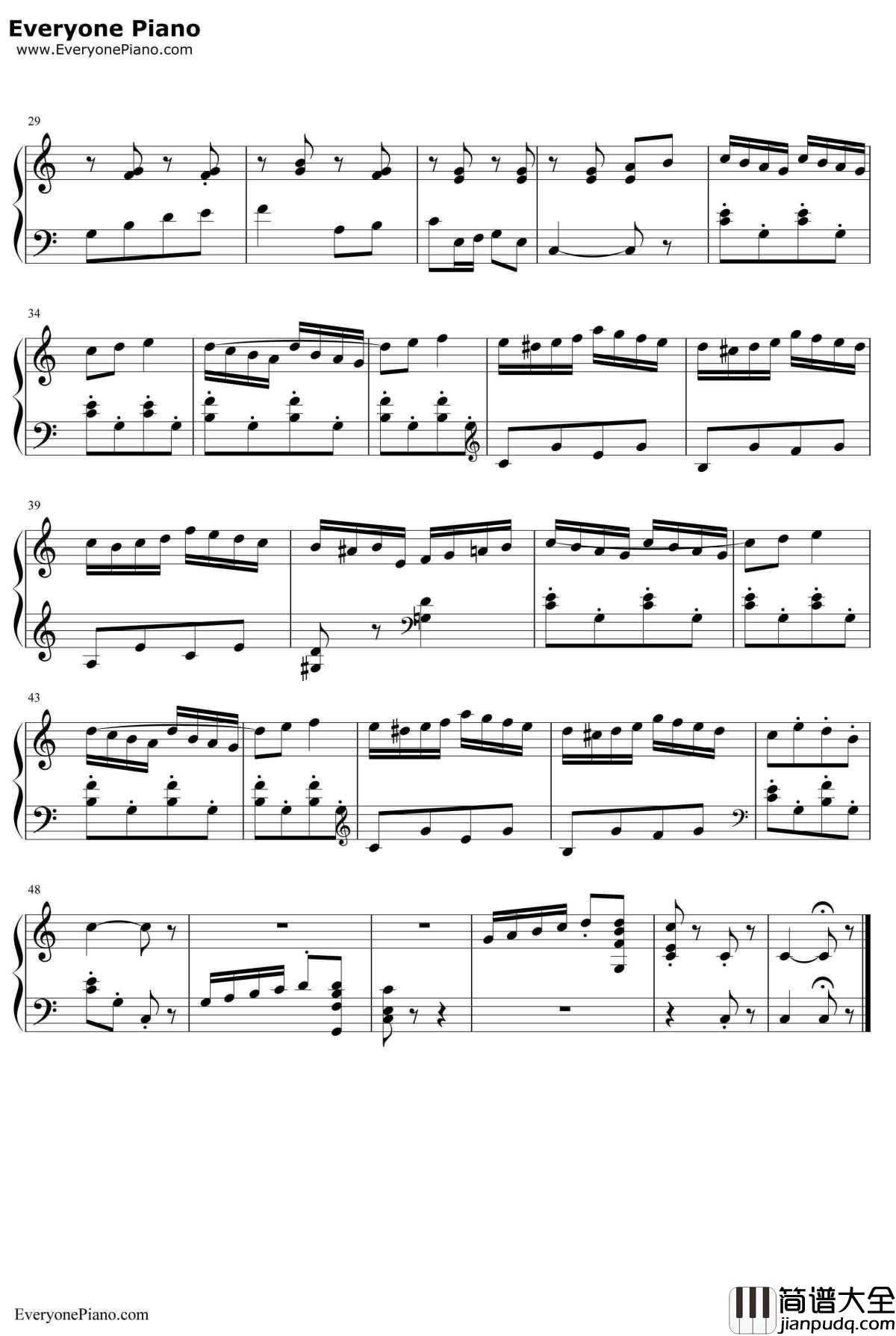 淘气小鬼骑在马背上钢琴谱_未知