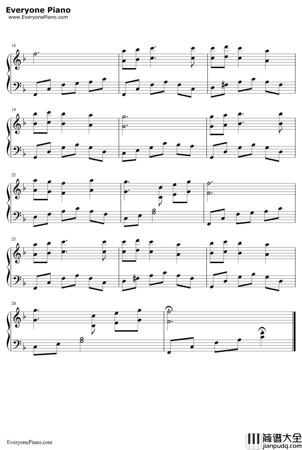 春天年年到人间钢琴谱_未知