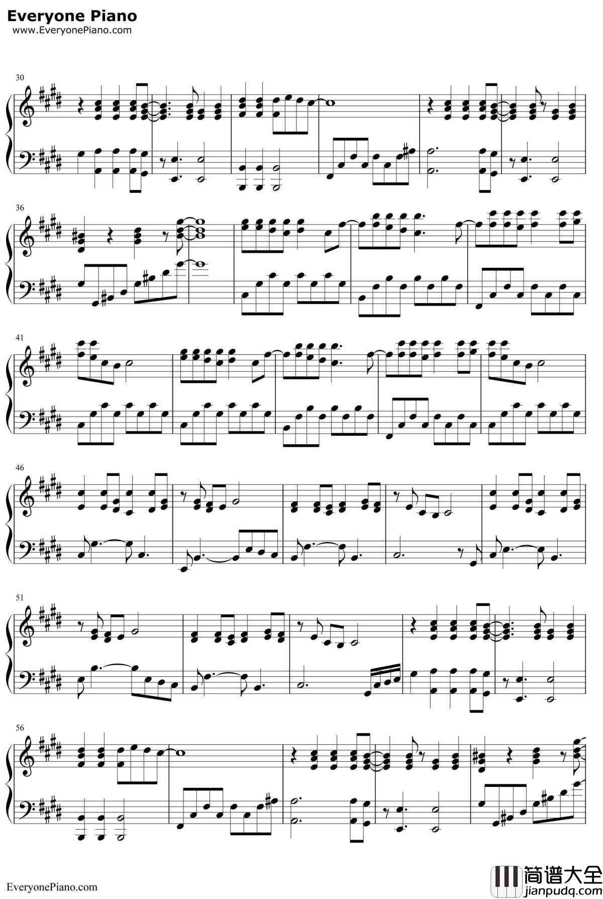 饿狼传说钢琴谱_张学友