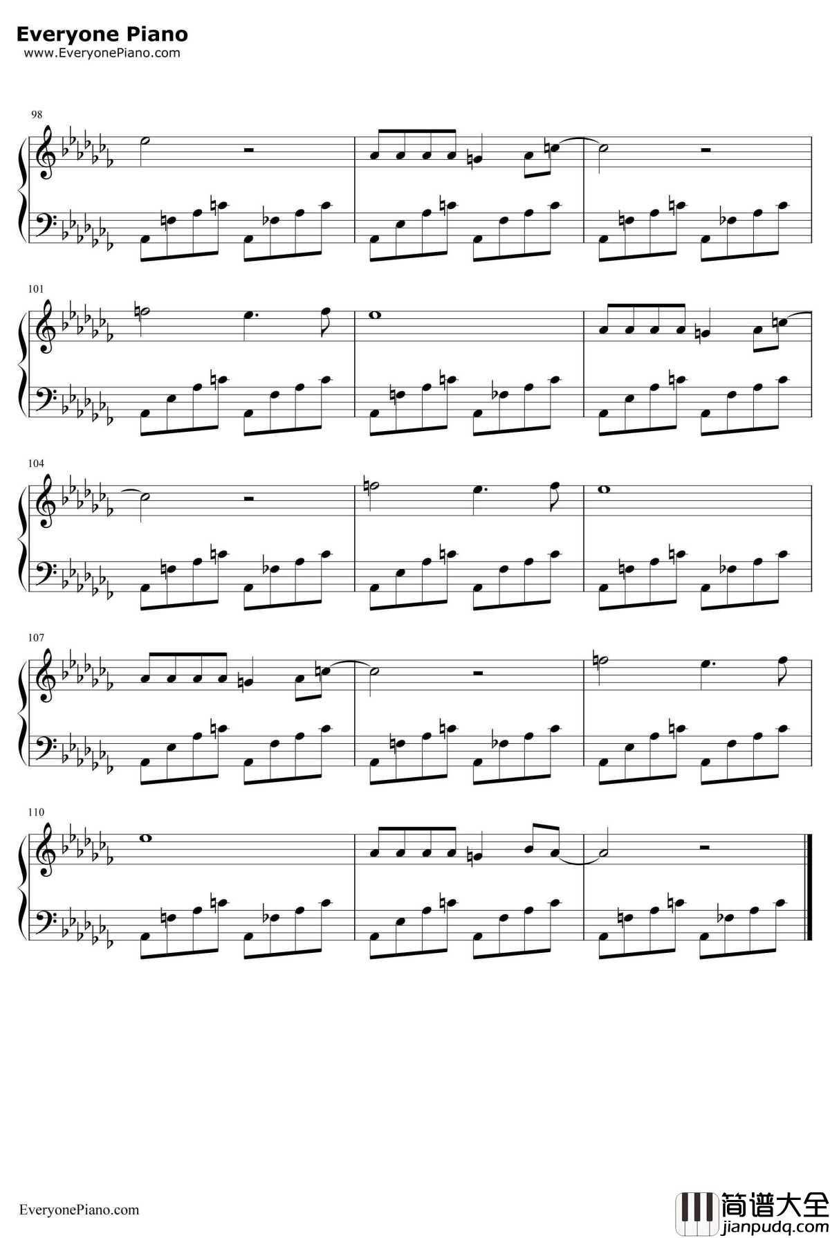 春风十里不如你钢琴谱_李健_春风十里不如你主题曲