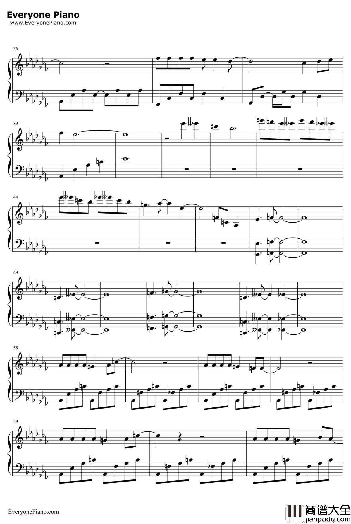 春风十里不如你钢琴谱_李健_春风十里不如你主题曲