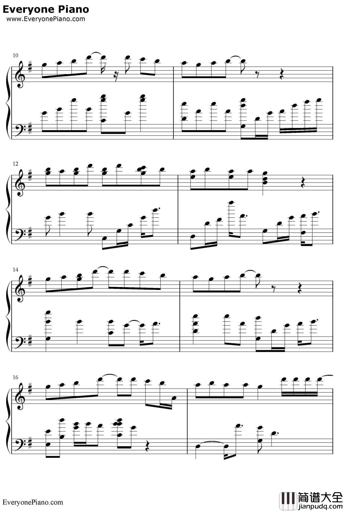 情话钢琴谱__徐良