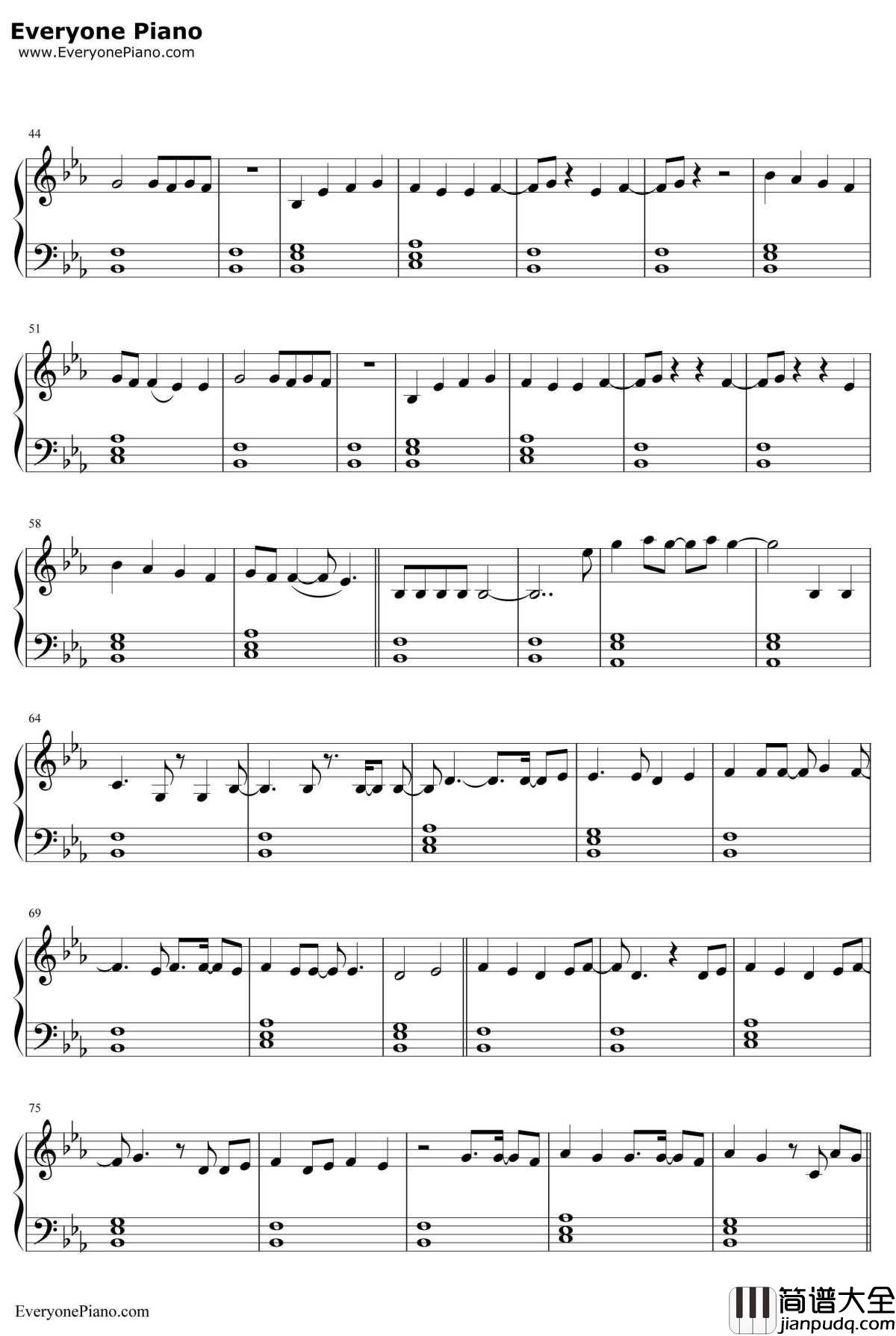 Say_Something_Loving钢琴谱_TheXX