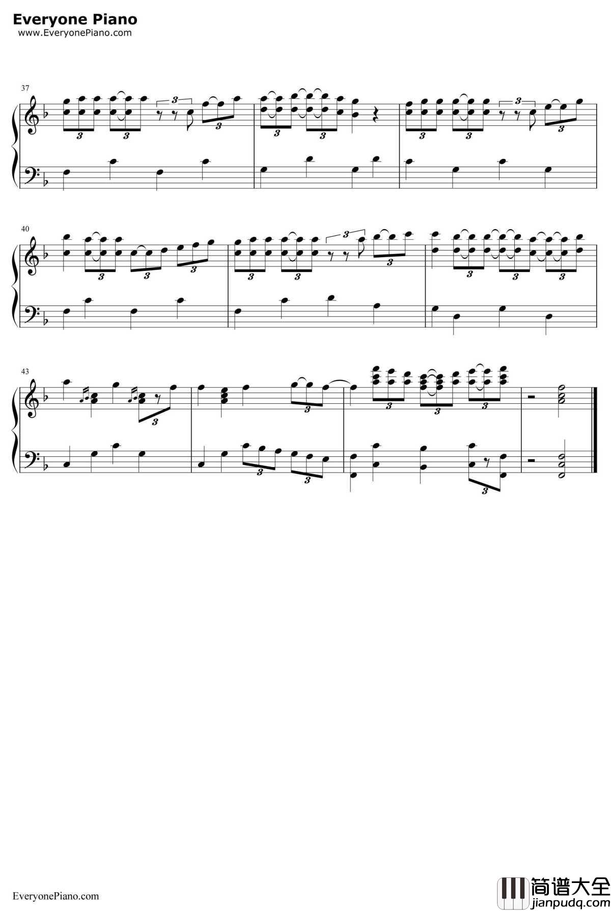 实现梦想的哆啦A梦钢琴谱_黑须克彦_哆啦a梦主题曲