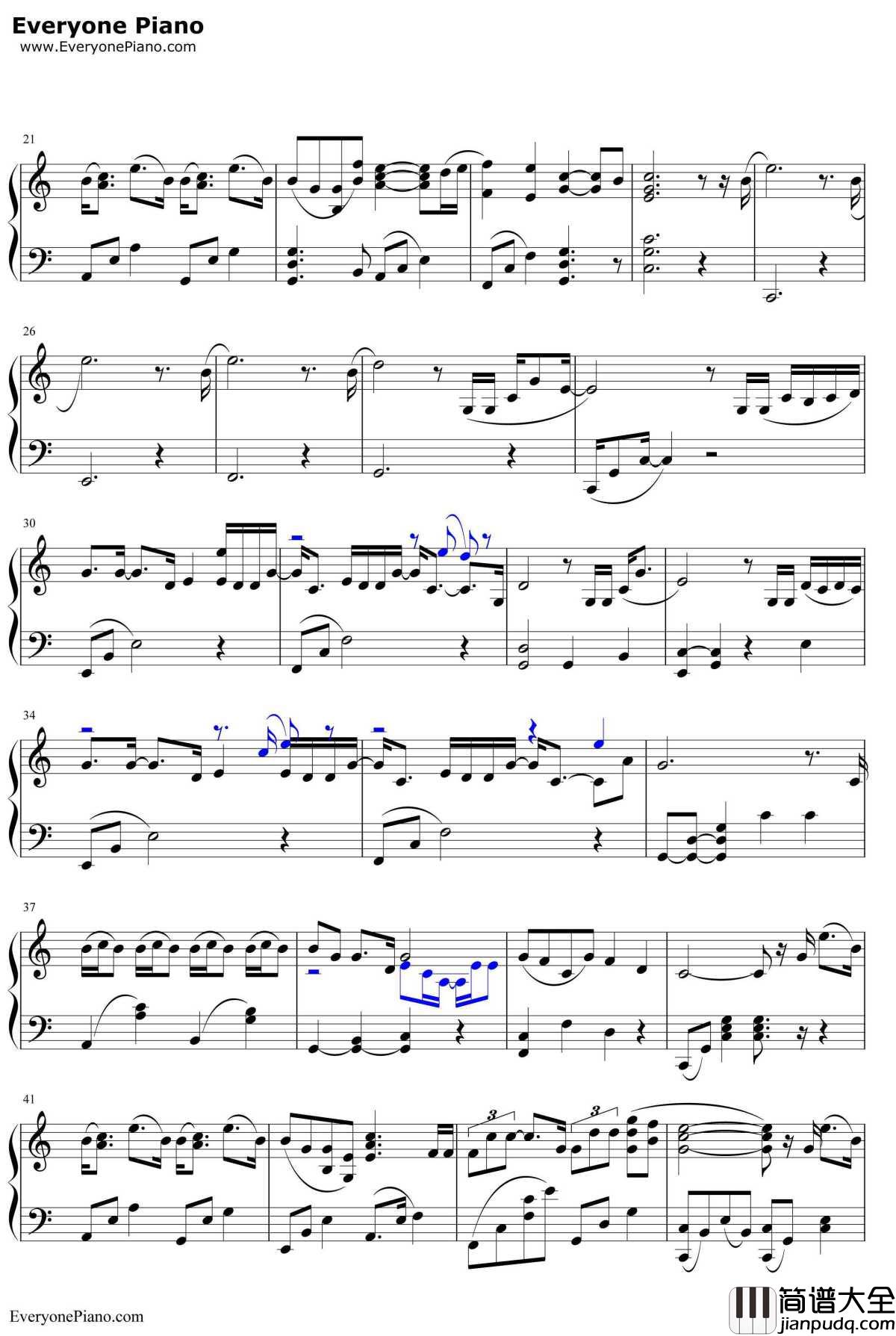 不可抗力钢琴谱_孟瑞_不可抗力之男仆的秘密主题曲