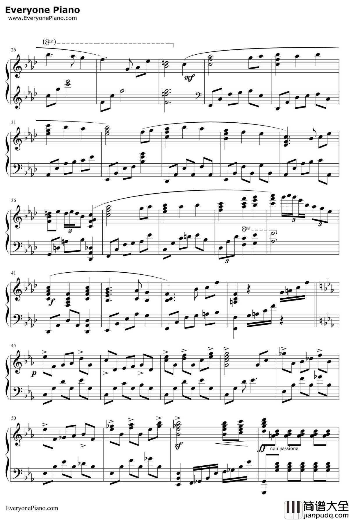 Shine_of_Eidos钢琴谱_Falcom_空之轨迹主题曲