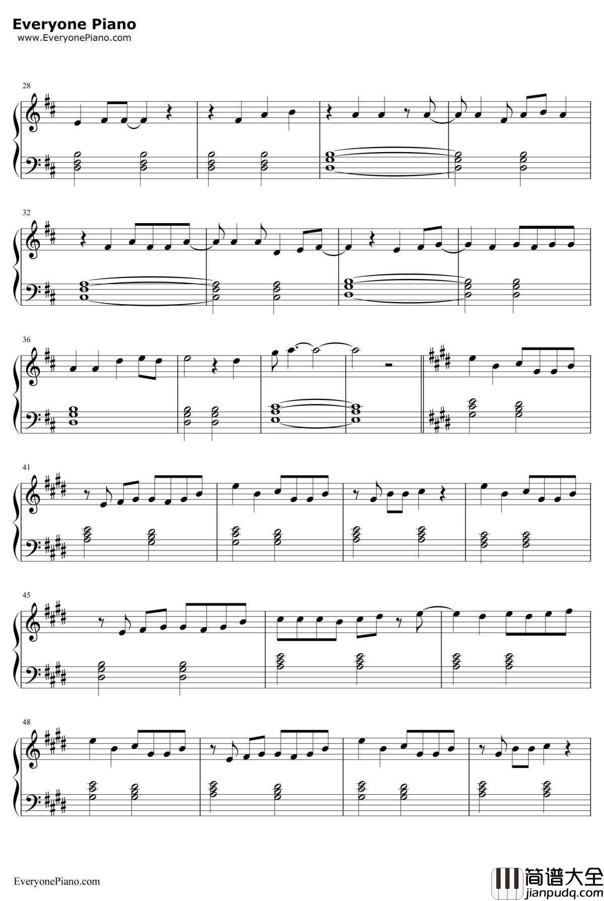 星辰钢琴谱_张杰_择天记片头曲