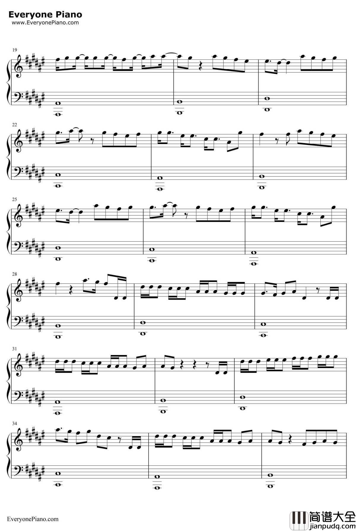 Attention钢琴谱_CharliePuth