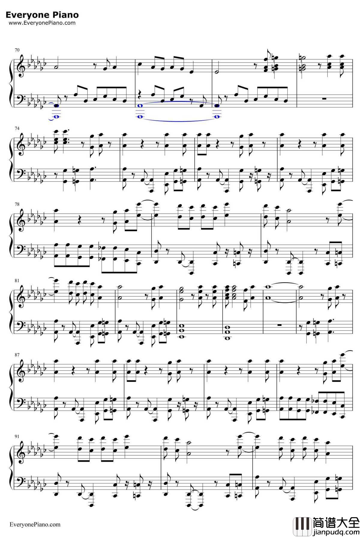 Faith钢琴谱_StevieWonderft.ArianaGrande