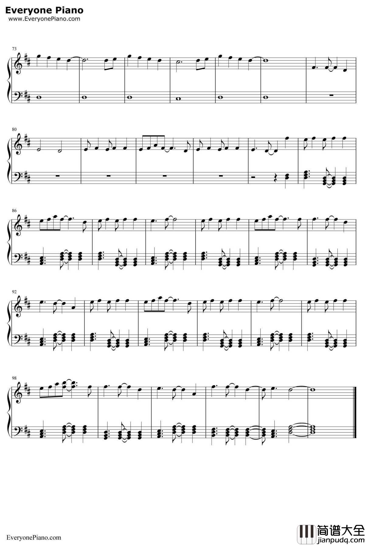 One_Thing钢琴谱_OneDirection