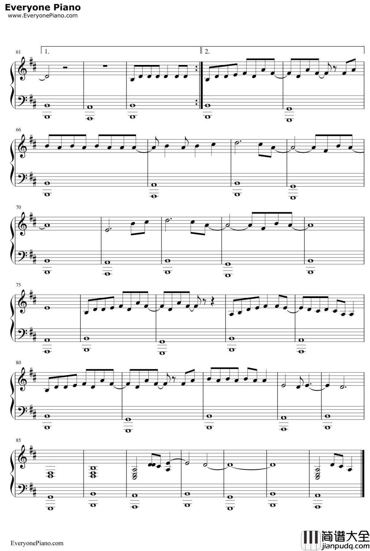 寻钢琴谱_华晨宇_花儿与少年第三季主题曲