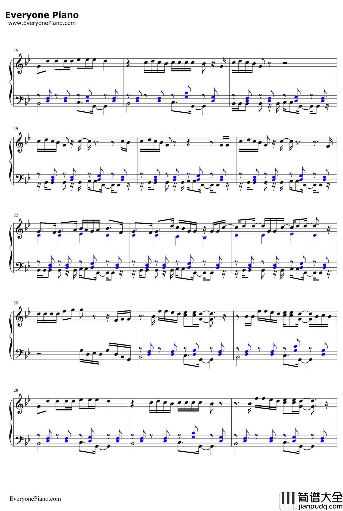 Girl_at_Coachella钢琴谱_Matoma