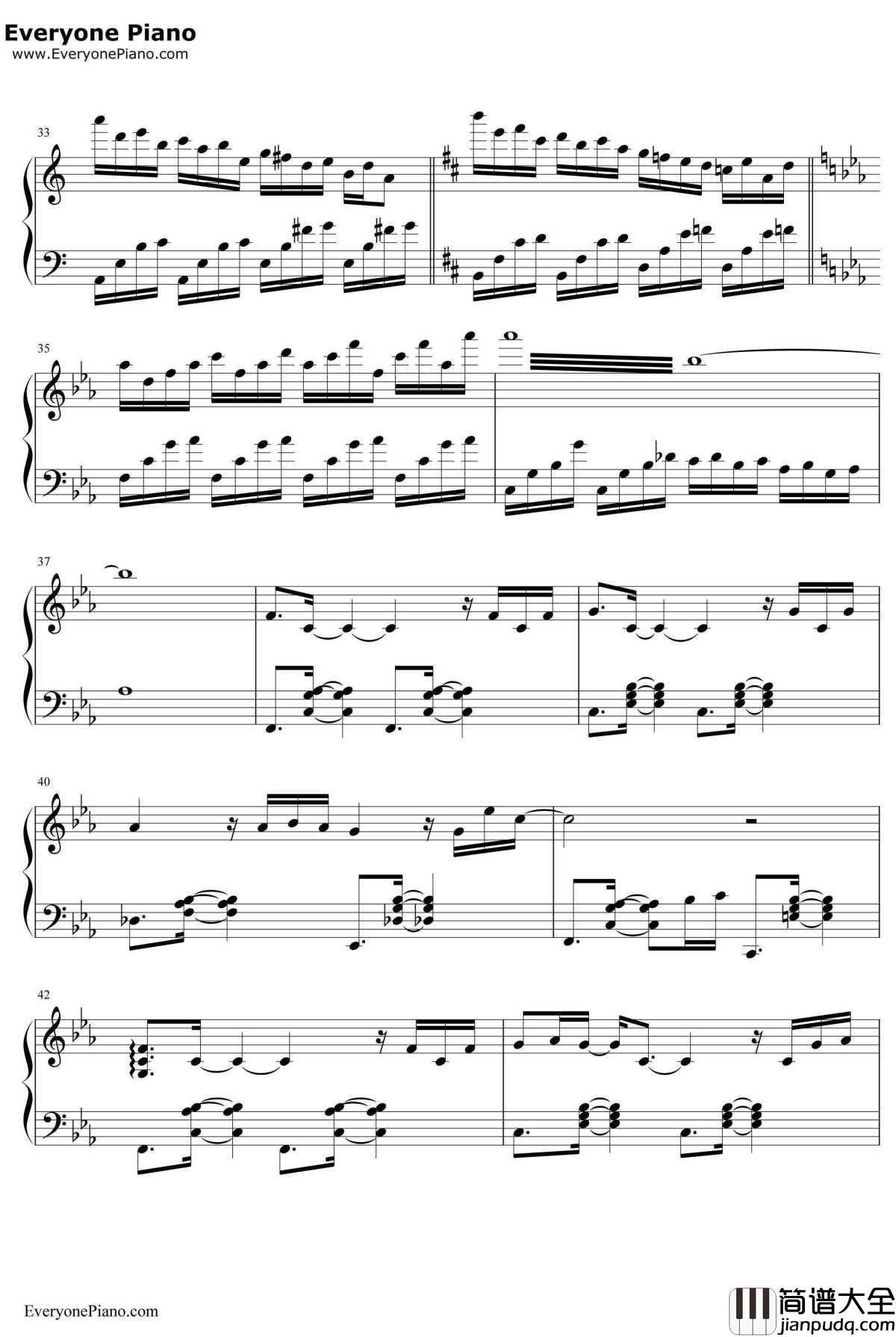 Gate_of_Steiner钢琴谱_命运石之门插曲