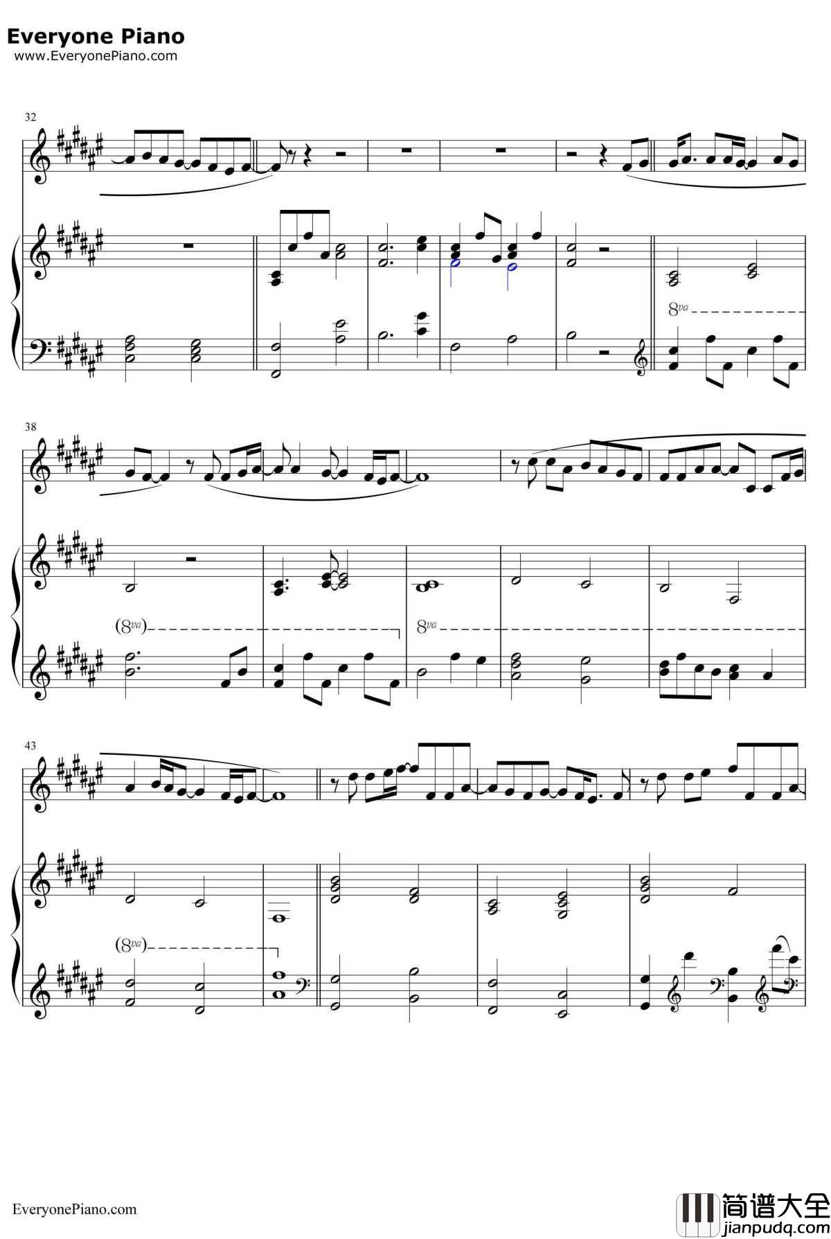 Supermarket_Flowers钢琴谱_EdSheeran