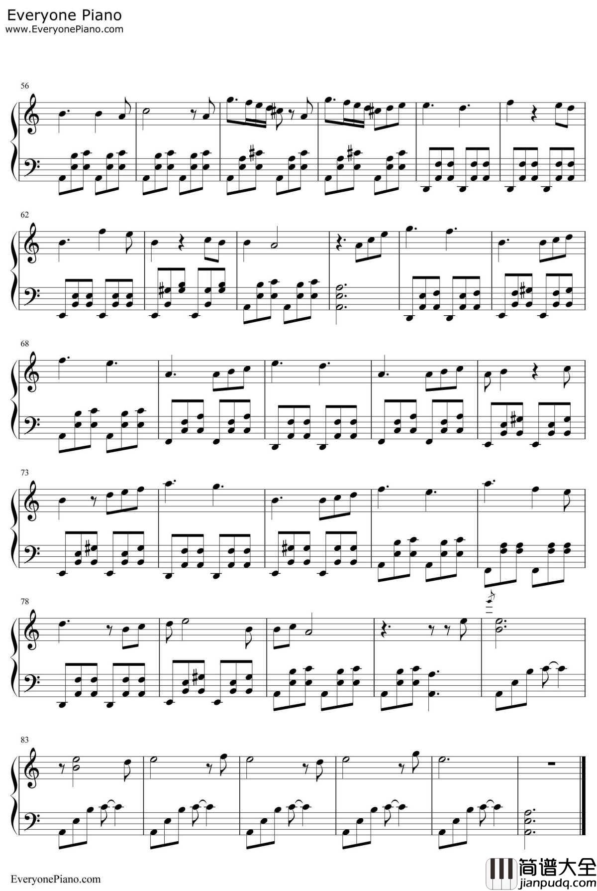 花样年华钢琴谱_周璇_花样年华OST