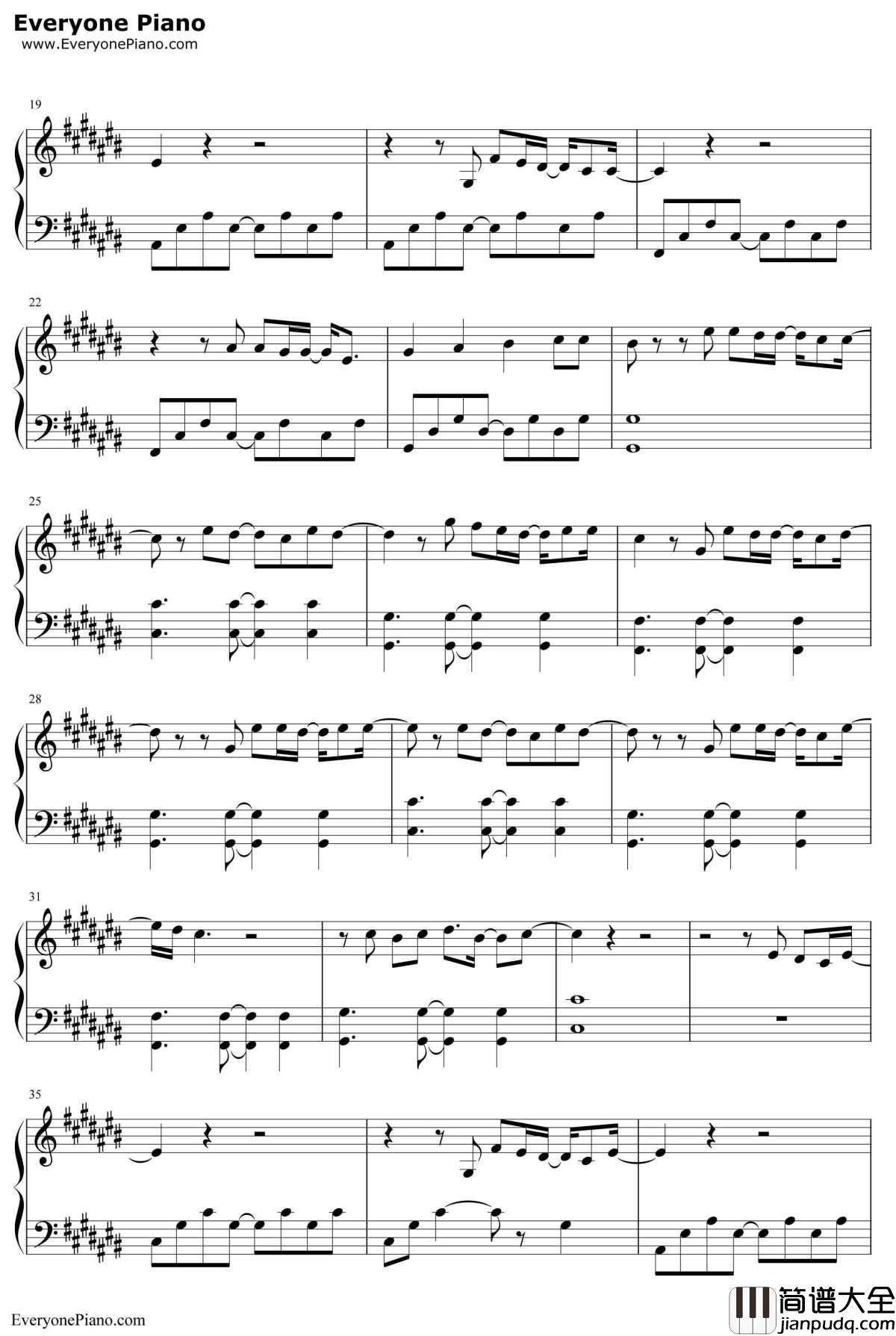 青春白皮书钢琴谱_汪苏沦_小情书告白版推广曲