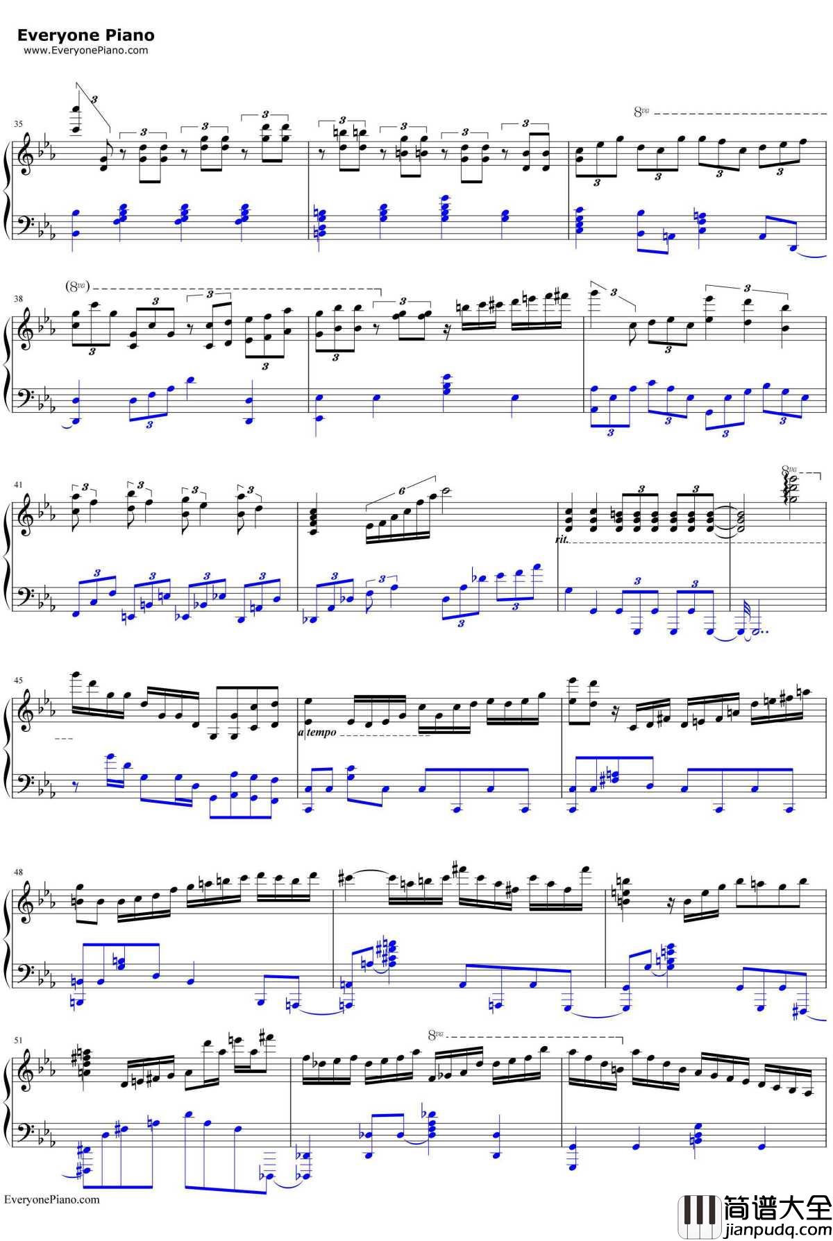 ピアノ协奏曲第1番“蝎火”钢琴谱_wac