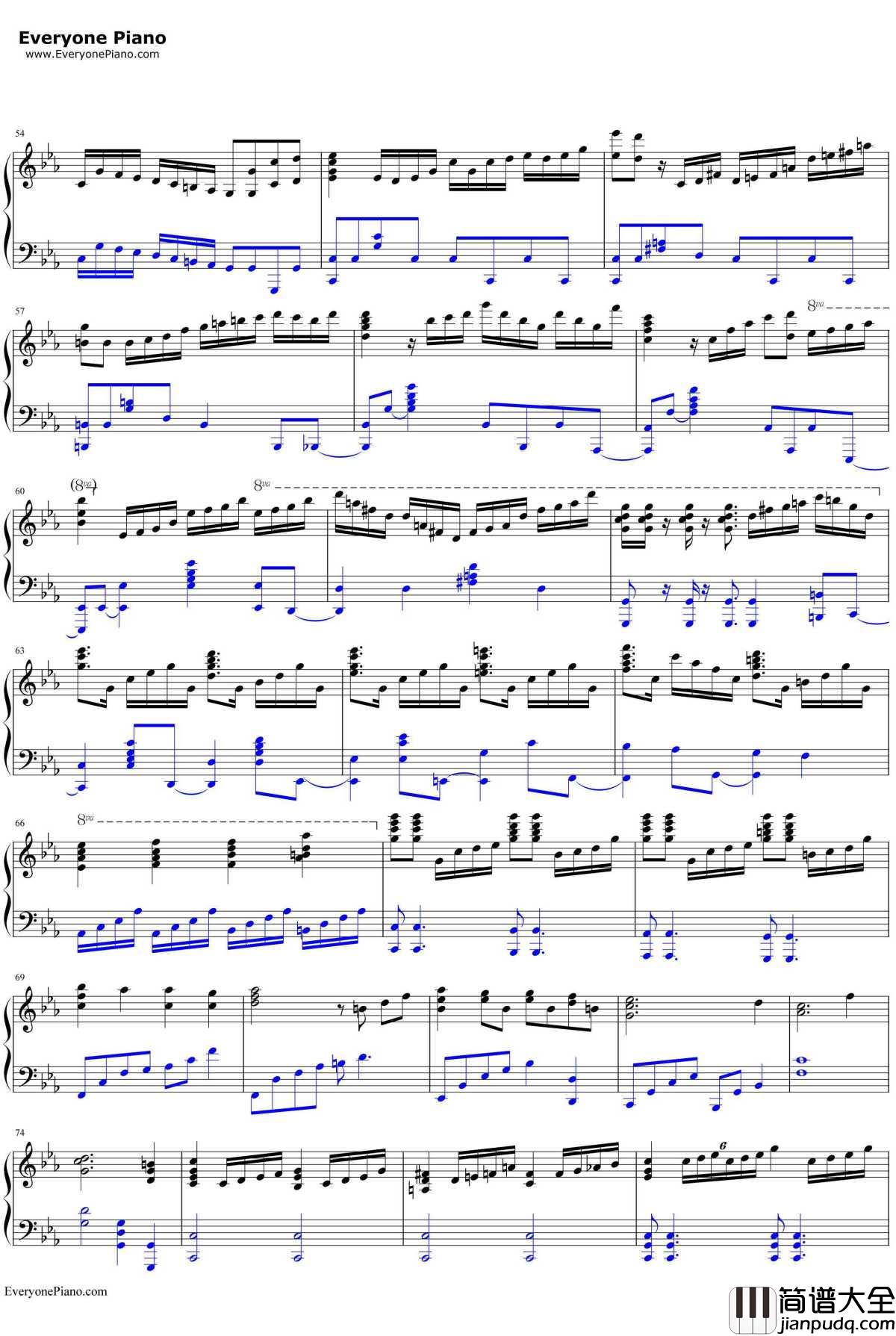 ピアノ协奏曲第1番“蝎火”钢琴谱_wac