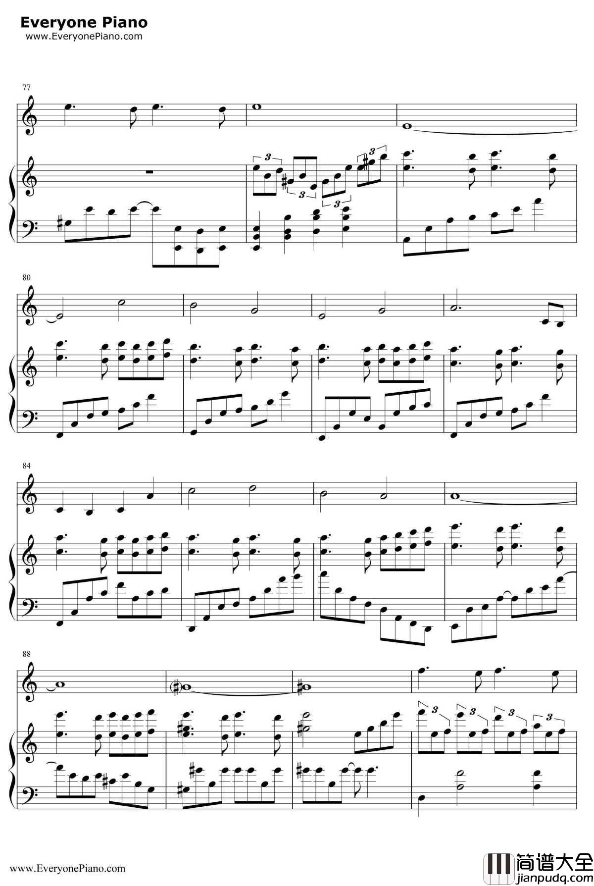 几度枫红钢琴谱_林海_林海_非常好听