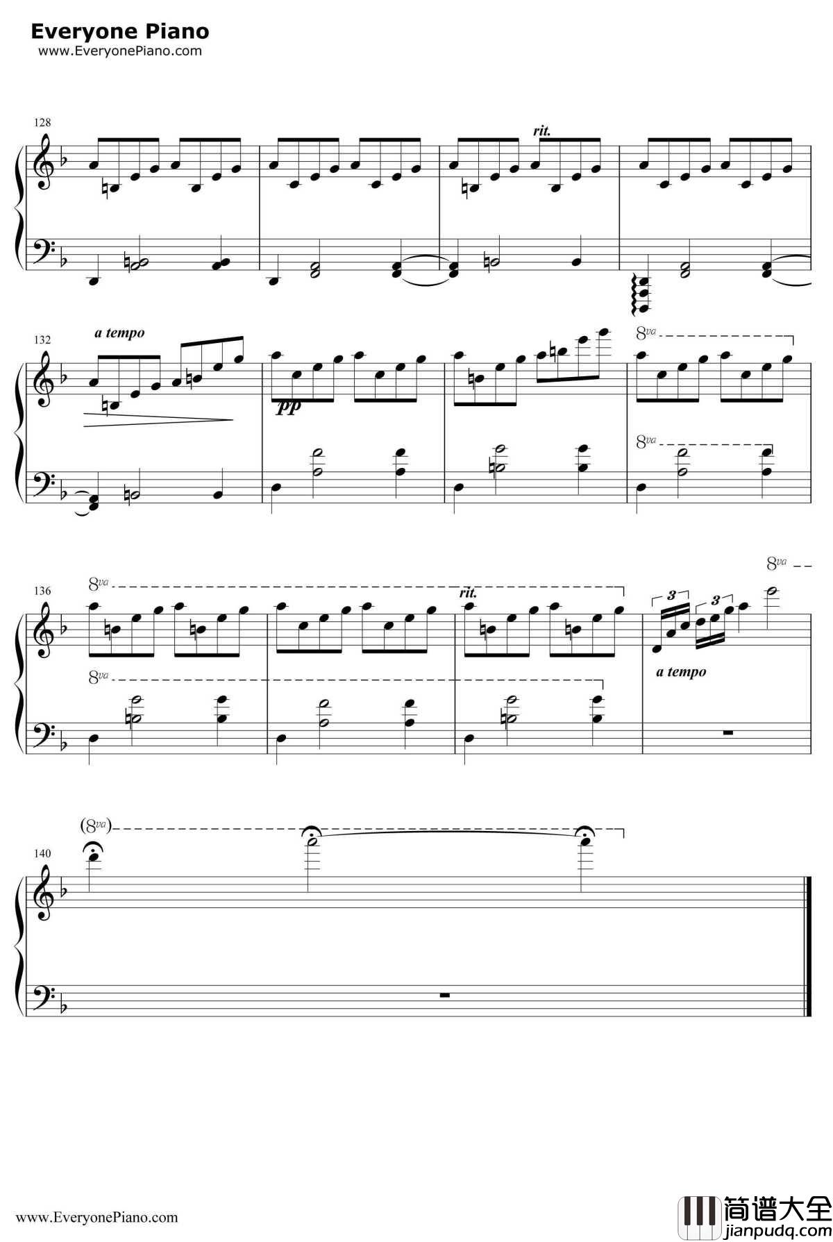 几度枫红钢琴谱_林海_林海_非常好听