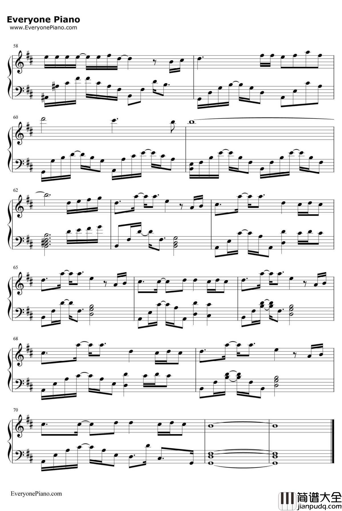 _名侦探柯南―迷宫的十字路口_主题曲钢琴谱_仓木麻衣_Timeaftertime