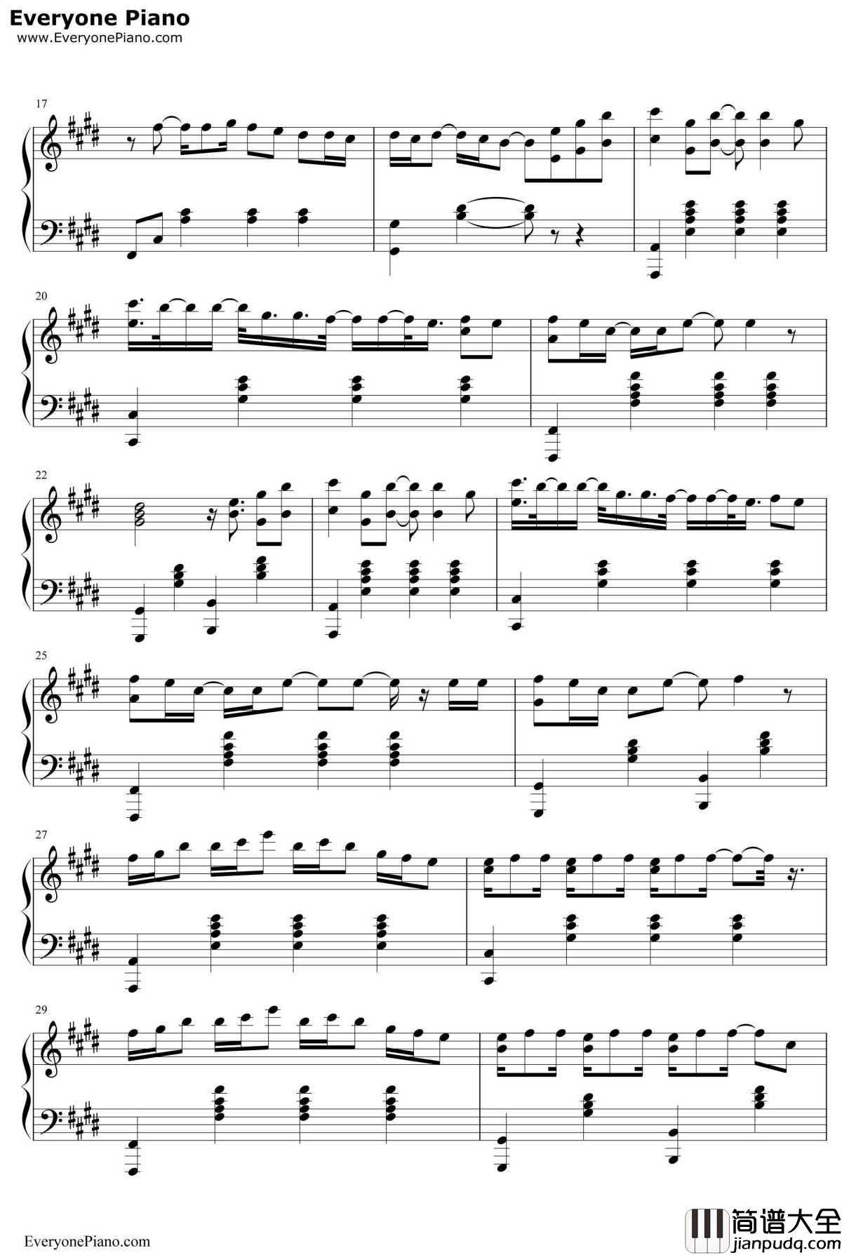 Love_Me_Harder钢琴谱_ArianaGrande&TheWeeknd