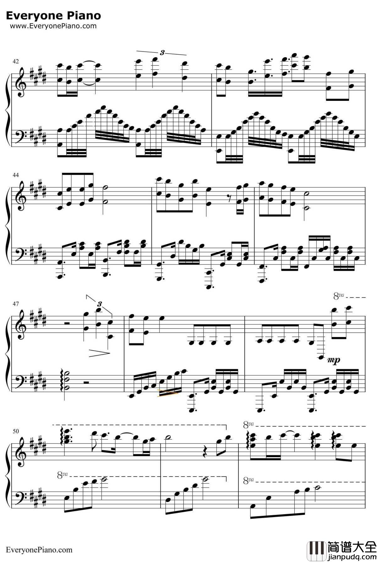 以人民的名义钢琴谱_韩磊江映蓉