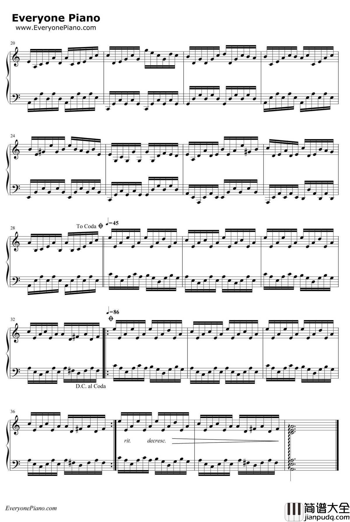 The_Heart_Asks_Pleasure_First钢琴谱_MichaelNyman_ThePianoOST