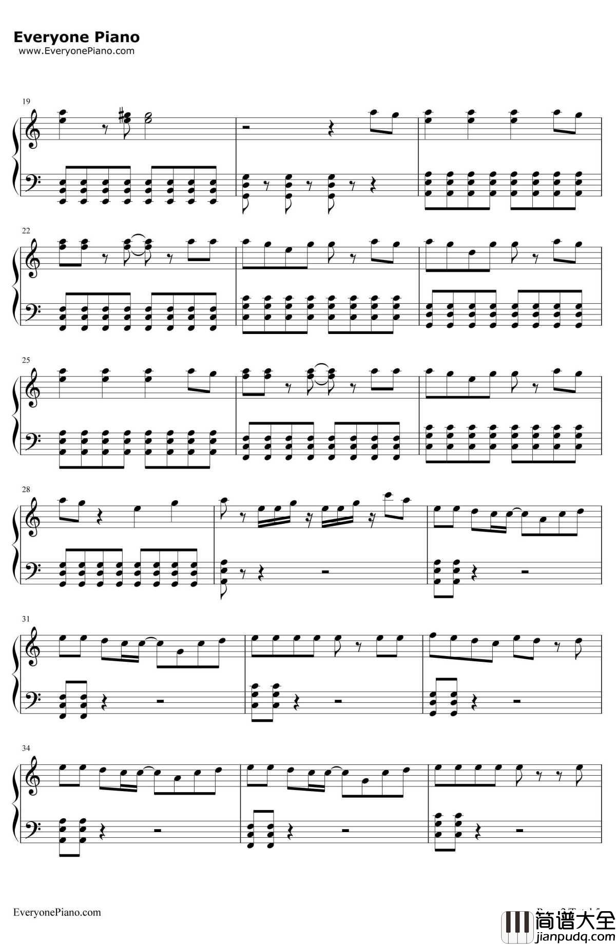 You're_Gonna_Go_FarKid钢琴谱_TheOffspring