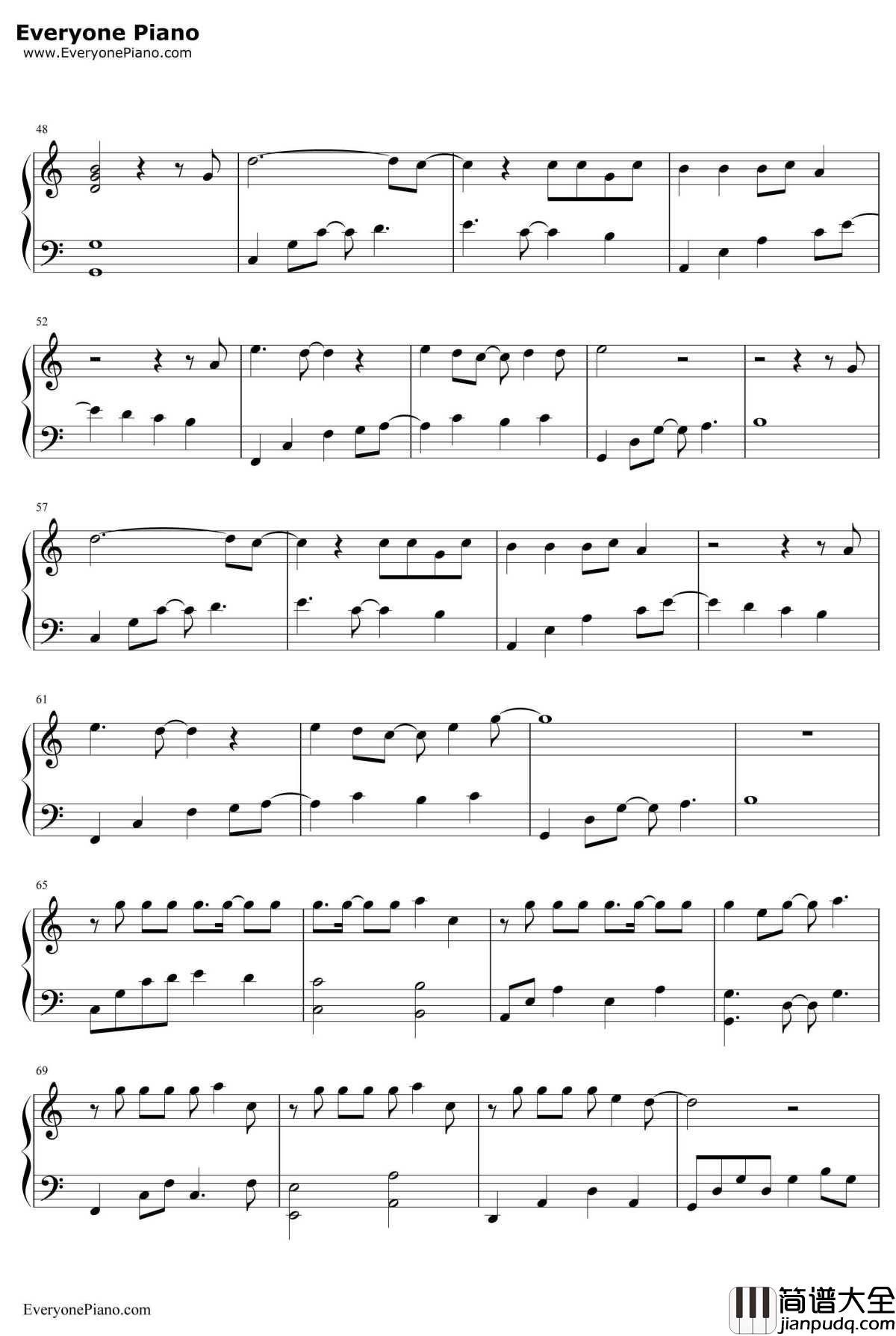 我变了钢琴谱_李宇春