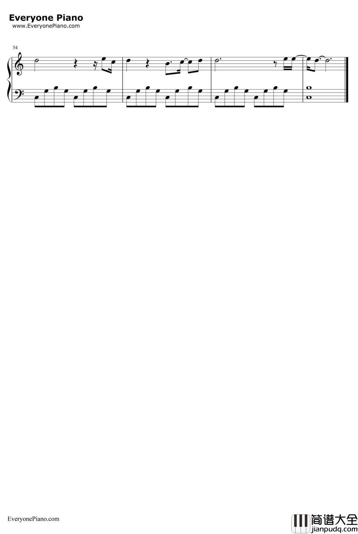 披风钢琴谱_陈奕迅