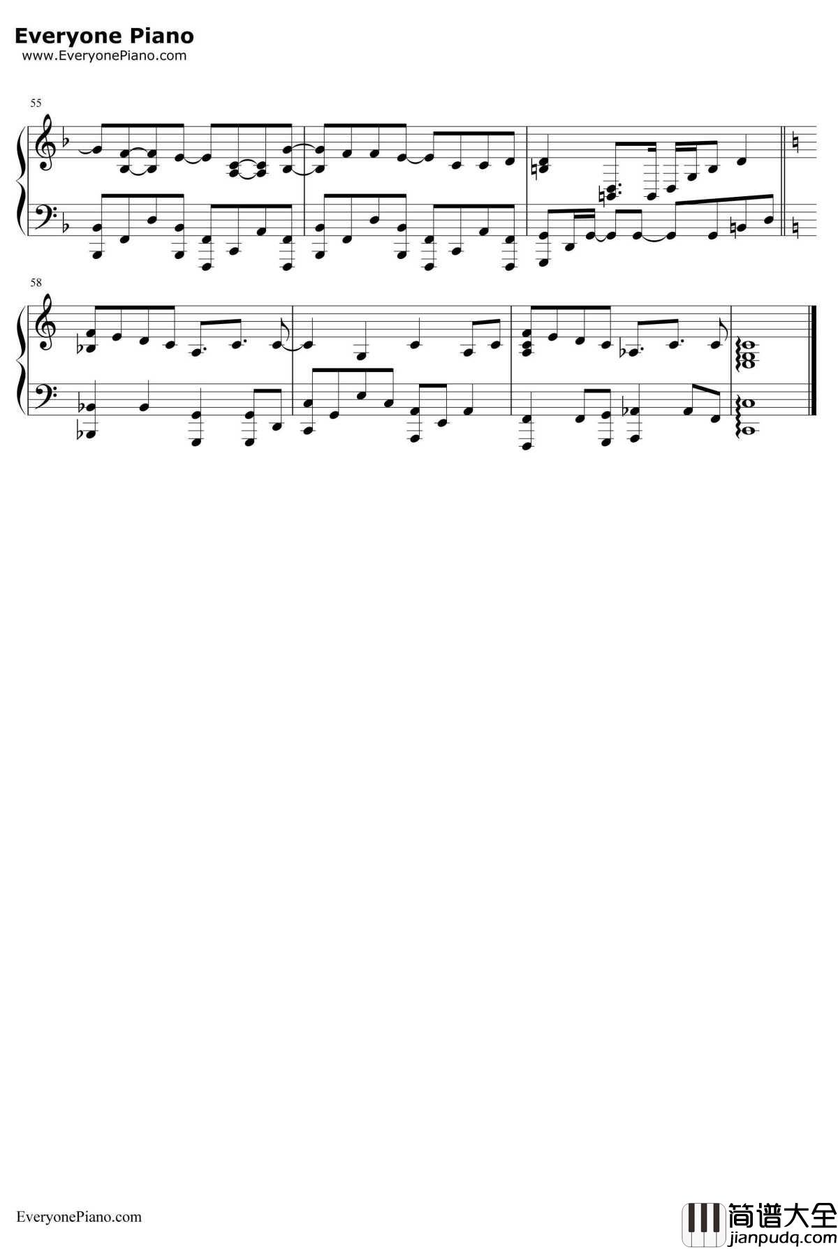 Just_Wanna_Be_With_You钢琴谱_歌舞青春3__歌舞青春3_插曲