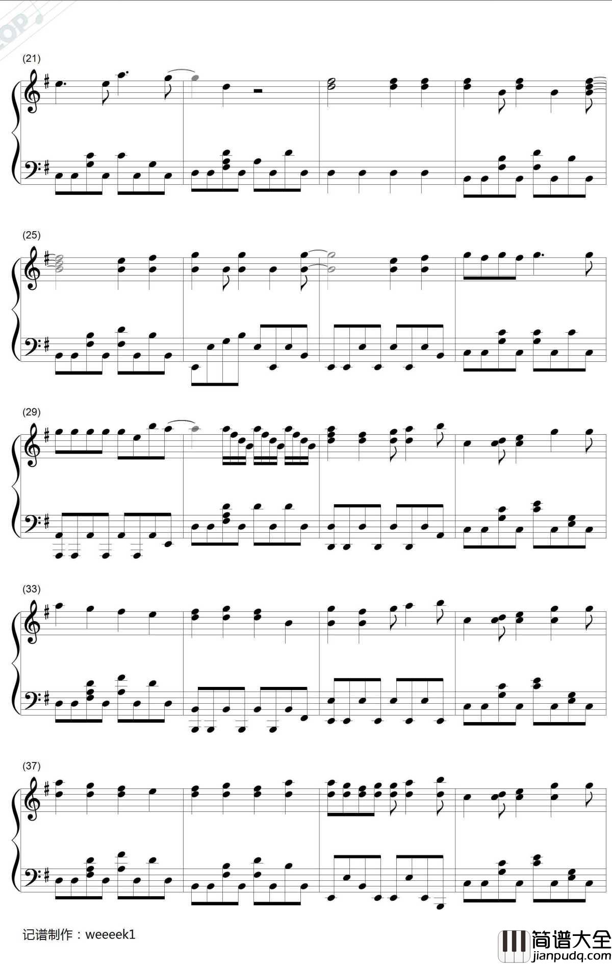 Bingo钢琴谱_SNH48