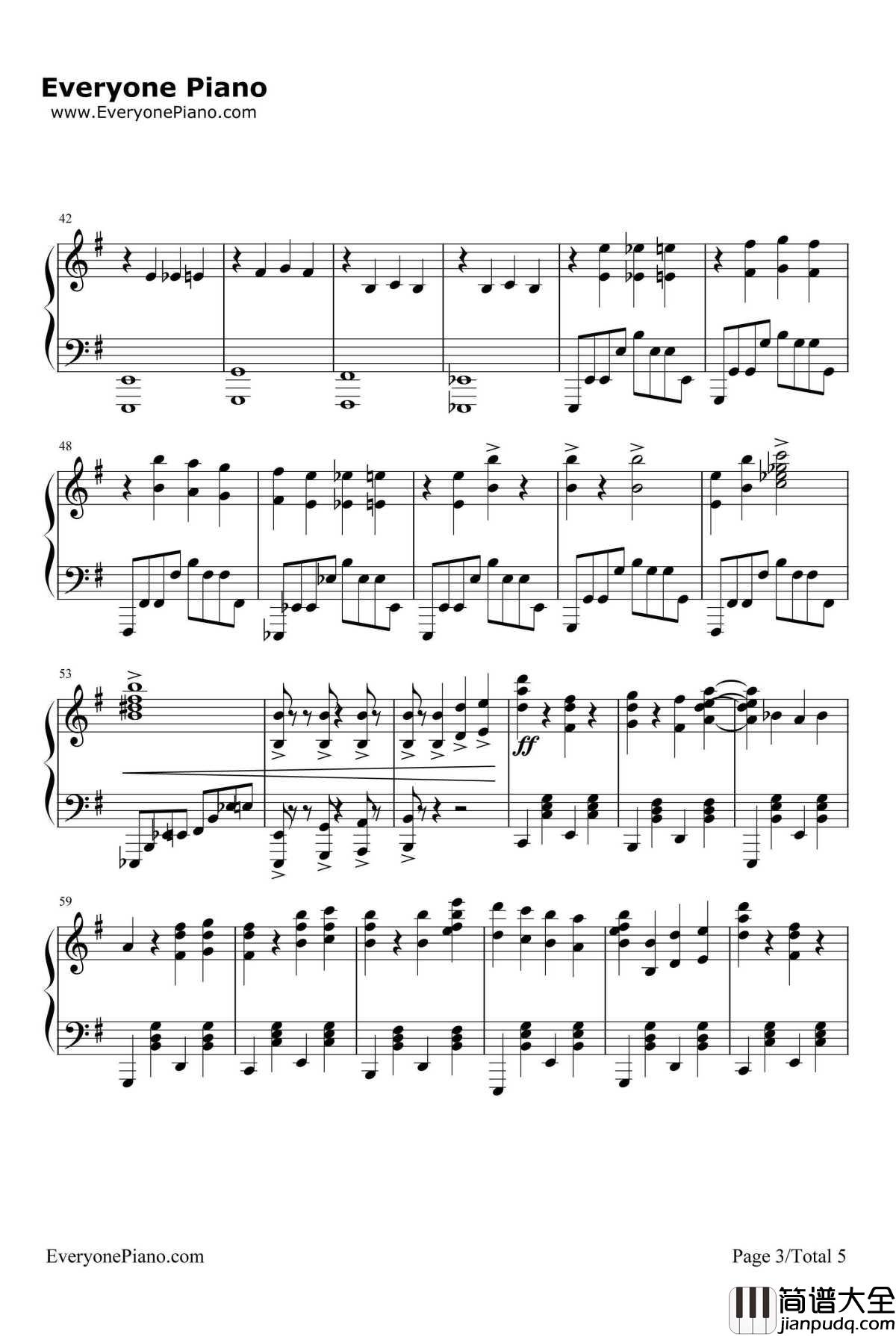 Jingo_Jungle钢琴谱_MYTH&ROID_幼女战记OP