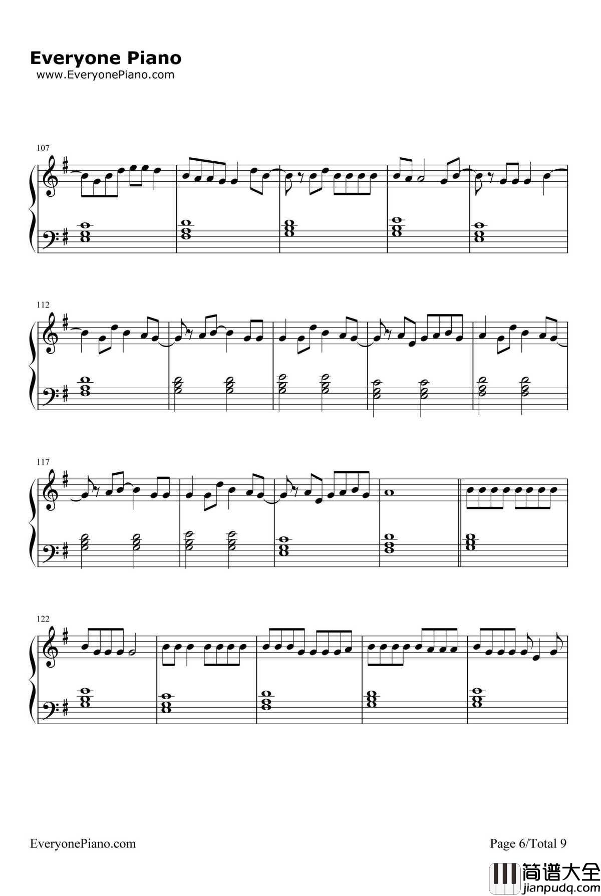 I'm_the_One钢琴谱_DJKhaled