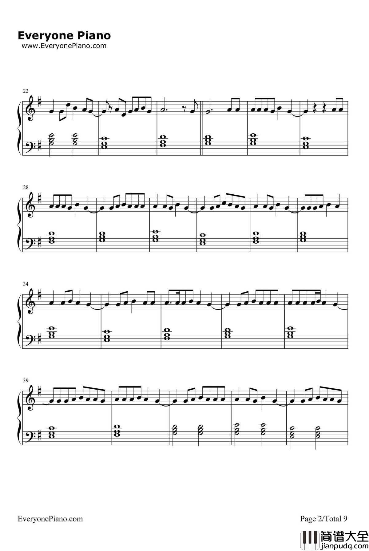 I'm_the_One钢琴谱_DJKhaled